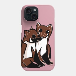 Stone martens in love Phone Case