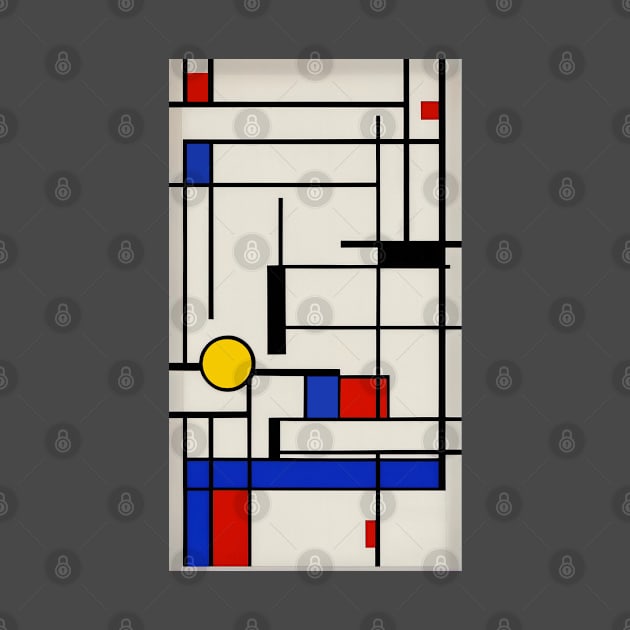 Mondrian style art design by City HiStories