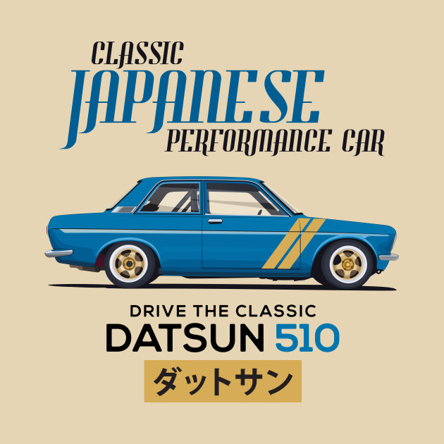 Datsun 510 - Classic Japanese Car - Datsun - Phone Case