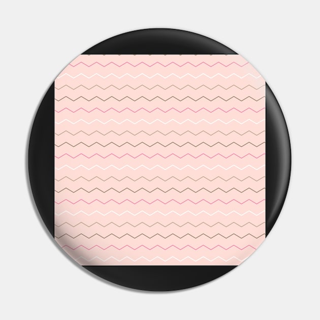 Pink Chocolate Chevron Pattern Pin by greenoriginals