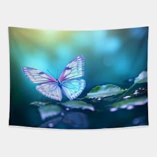Butterfly Water Nature Serene Tranquil Tapestry