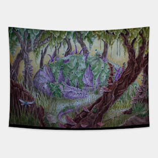 Swamp Dragon Tapestry