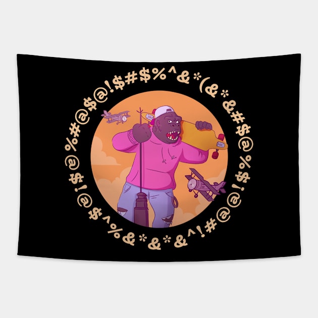 King Kong Tapestry by Pigglywiggly