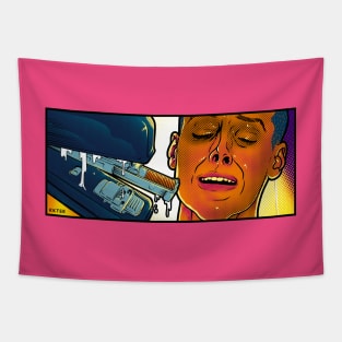 Alien stapler pop Tapestry