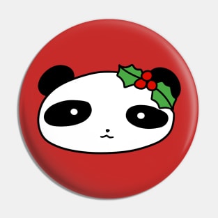 Holly Panda Face Pin