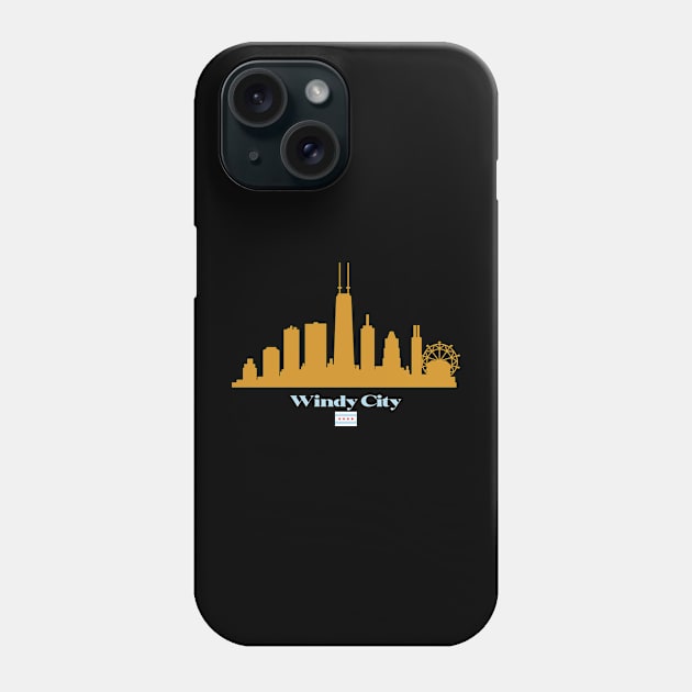 Chicago- Windy City Phone Case by FCCT Graphics