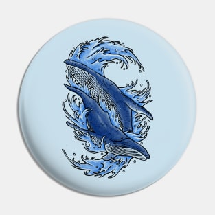 Humpback whales Pin