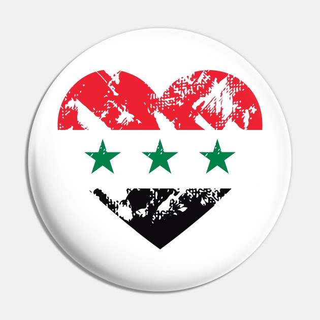 IRAQ FLAG HEART Pin by jasebro