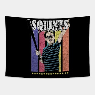 Retro Squints Baseball Pop Art Tapestry