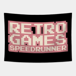 Retro Games Speedrunner Tapestry