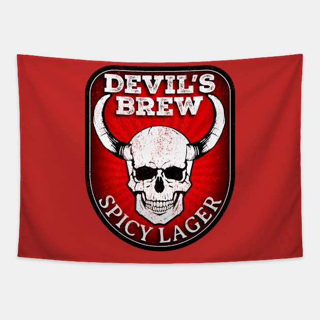 Devil's Brew Spicy Lager Tapestry by Graphico