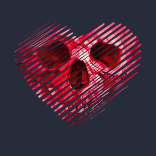 Skull Heart torn T-Shirt