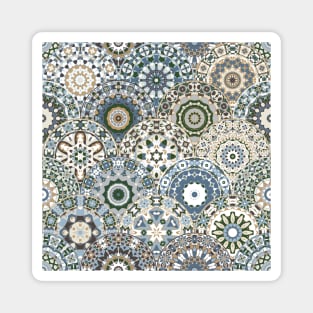 Seamless pattern with floral mandala Magnet