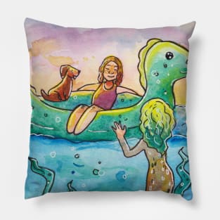 Sunset Mermaid Pillow