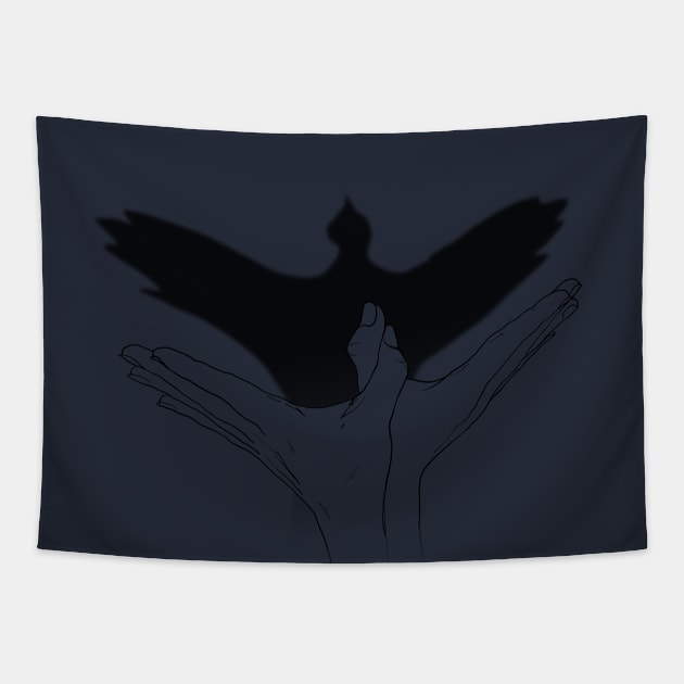 bird flying Tapestry by justduick