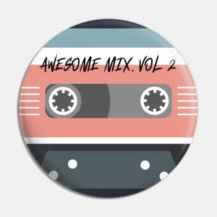 Awesome mixtape vol. 2 cassette Player guardians of the galaxy Pin