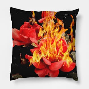 Fire Rose Pillow