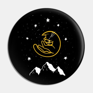 The Moon - Tarot Cats Pin