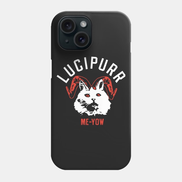 Lucipurr Me-Yow - Halloween Cat Phone Case by CaptHarHar