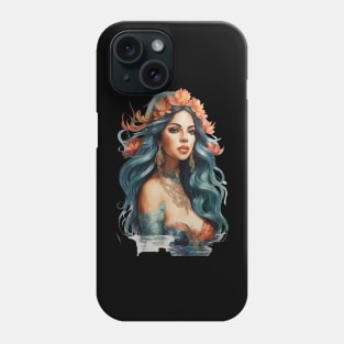 Beautiful Sage Mermaid inside a Phone case. Phone Case