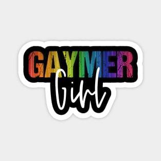 Rainbow Lesbian Pride Gaymer Girl Gay Gamer Girl Magnet