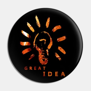 Great Idea Light bulb Pin