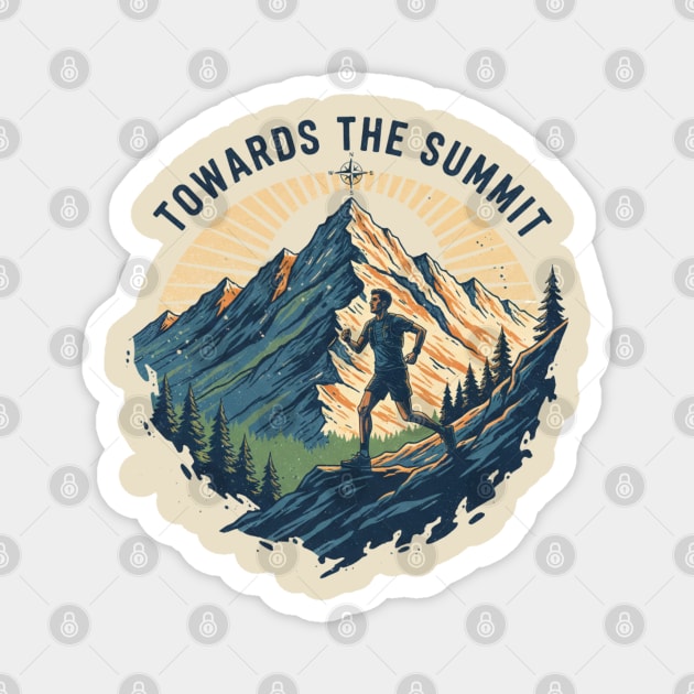Towards the Summit Magnet by Creatifly Graphic Tees