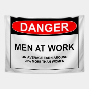 DANGER: MEN AT WORK Tapestry