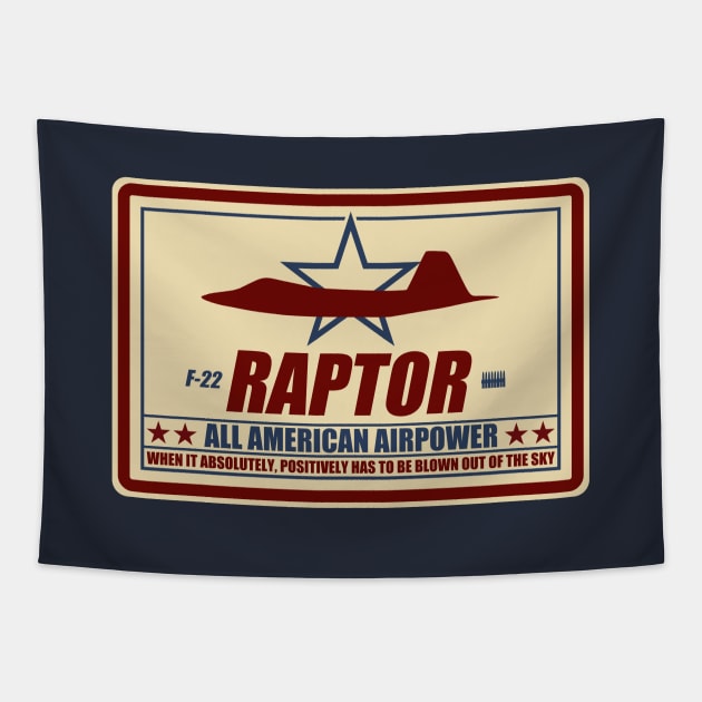 F-22 Raptor Tapestry by TCP