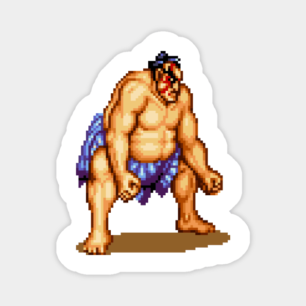 E. Honda Fighting Sprite Magnet by SpriteGuy95