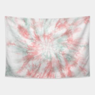 Pink and Teal Marble Tie-Dye Tapestry