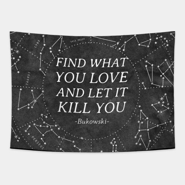 Find what you love Tapestry by reesea