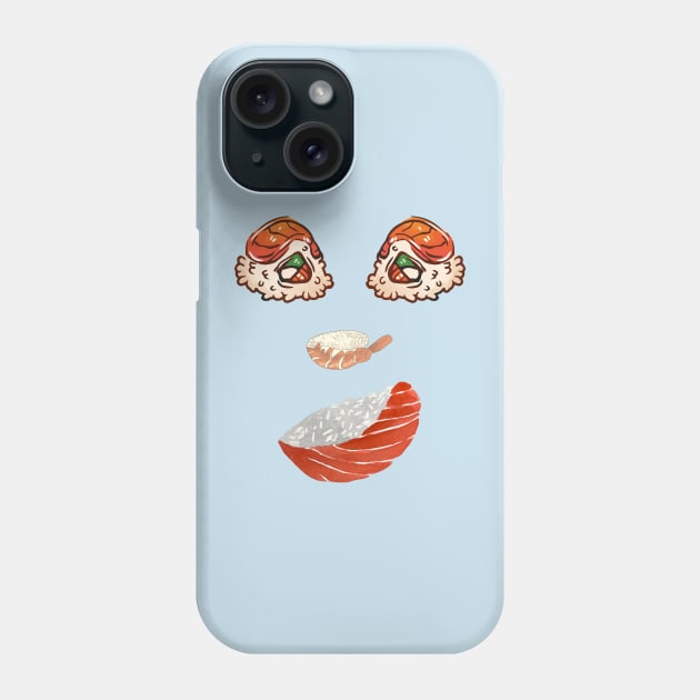 Sushi face Phone Case by Rickido