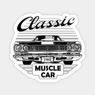 Plymouth Road Runner Classic American Muscle Car Magnet