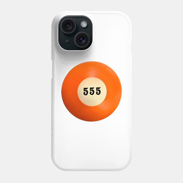 555 Angel Number Pool Ball Phone Case by notastranger