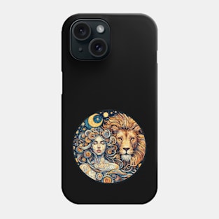 ZODIAC Leo - Astrological LEO - LEO - ZODIAC sign - Van Gogh style - 24 Phone Case