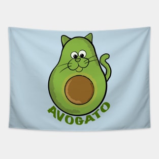 Avogato - the avocado cat Tapestry