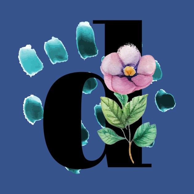 Capital letter D | Monogram, a Floral Letter by A Floral Letter Capital letter A | Monogram, Sticker