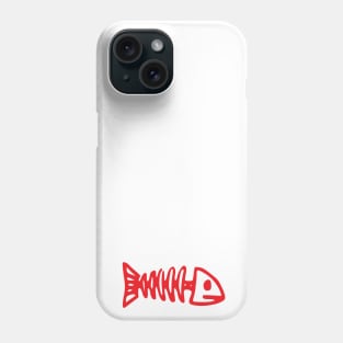 Red Fish Skeleton Phone Case