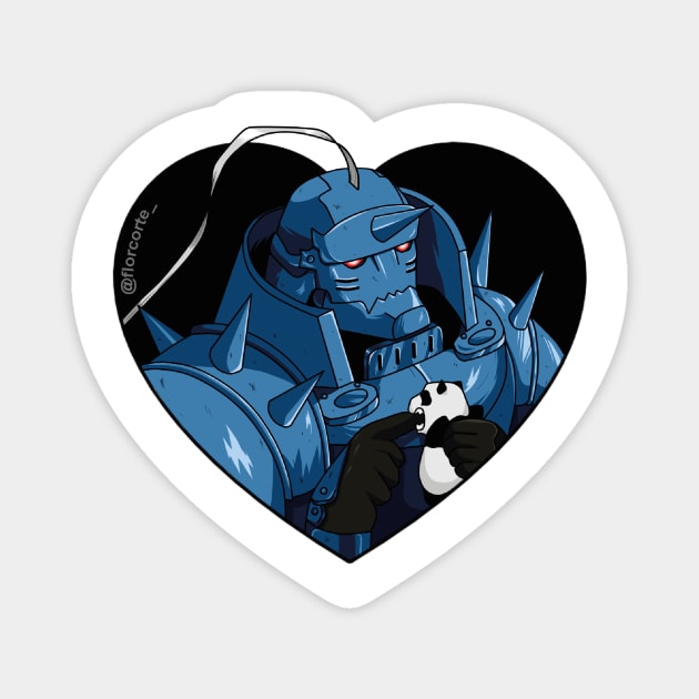 Alphonse Elric Heart Magnet by Florcorte