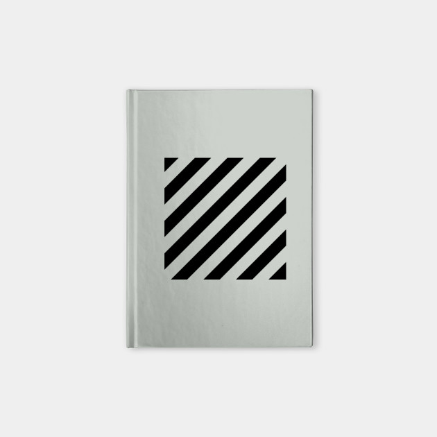 Stripes Off White Black Off White Notebook Teepublic