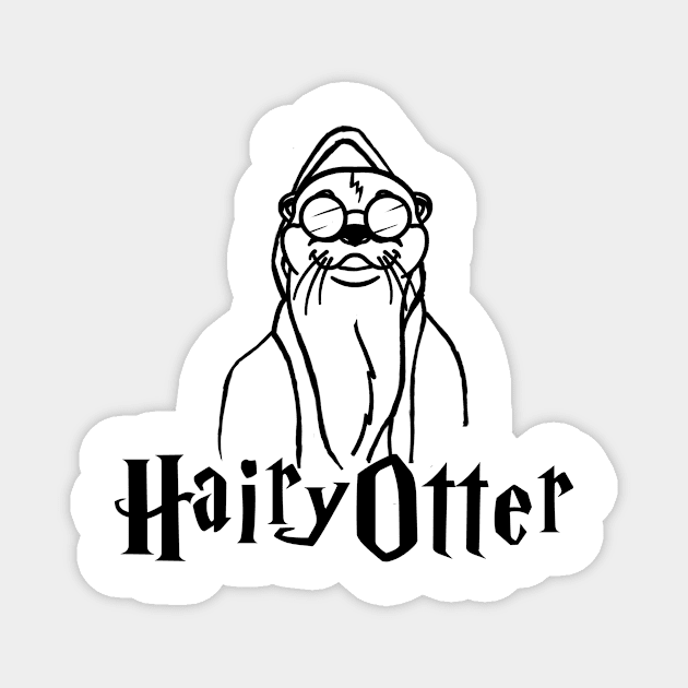 Hairy Otter Magnet by Mesyo