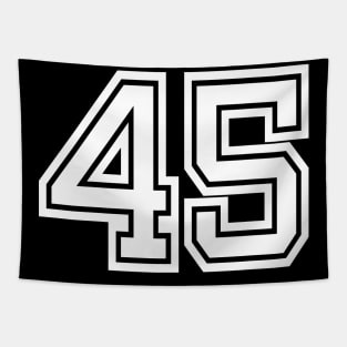 Numbers 45 for a sports team, group, or community Tapestry