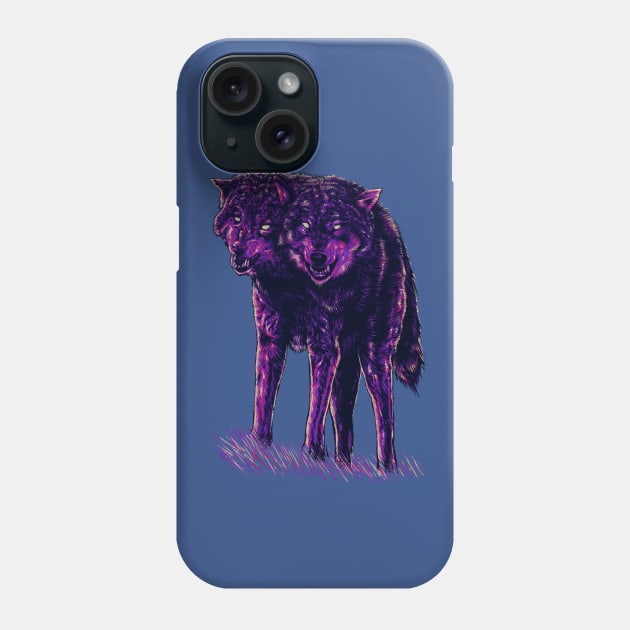 wolves 2head Phone Case by barmalisiRTB