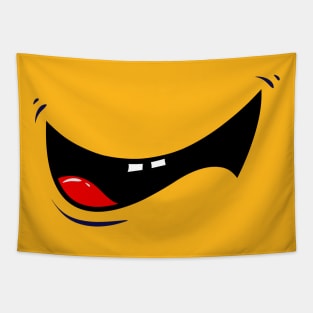 Big Face Mouth Smile Tapestry