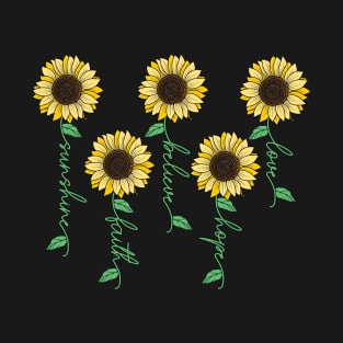 sunflower quotes T-Shirt