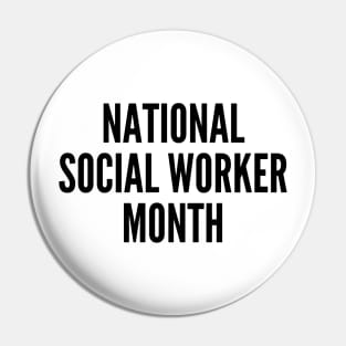 National Social Worker Month Pin