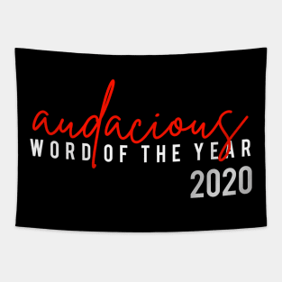 Audacious Word Of the Year 2020 Tapestry