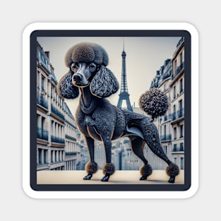 Avant-Garde French Poodle Magnet