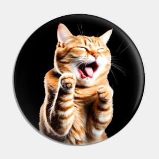 Coughing Cat Meme Pin